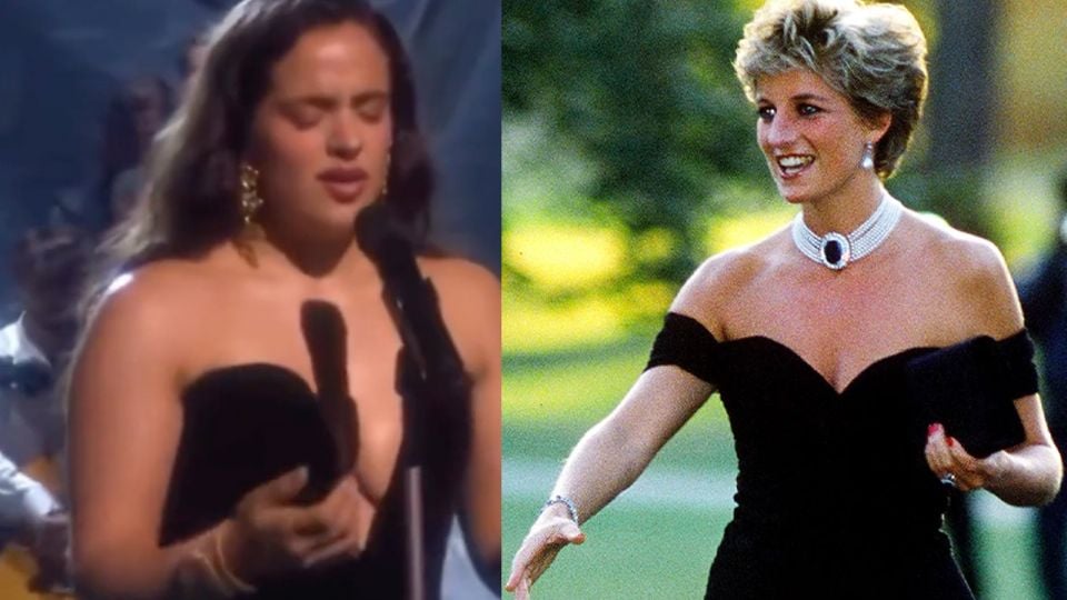 Igual de icónica que la Princesa Diana, Rosalía se mostró espectacular en los Latin Grammy