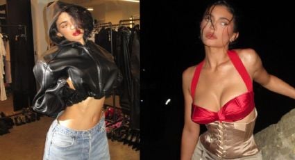 5 looks de Kylie Jenner monocromáticos ideales para resaltar la cintura y caderas anchas