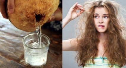 El agua de coco para eliminar el frizz y dejar tu cabello súper liso