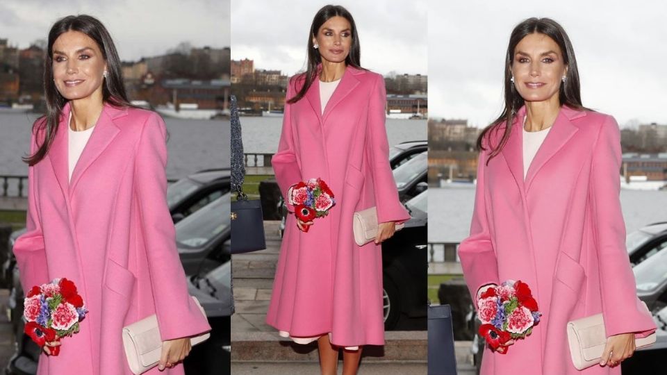 ¿Cómo combinar un abrigo rosa con las ideas de la reina Letizia?