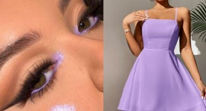 ¿Cómo combinar un maquillaje con un vestido lila? 3 ideas perfectas