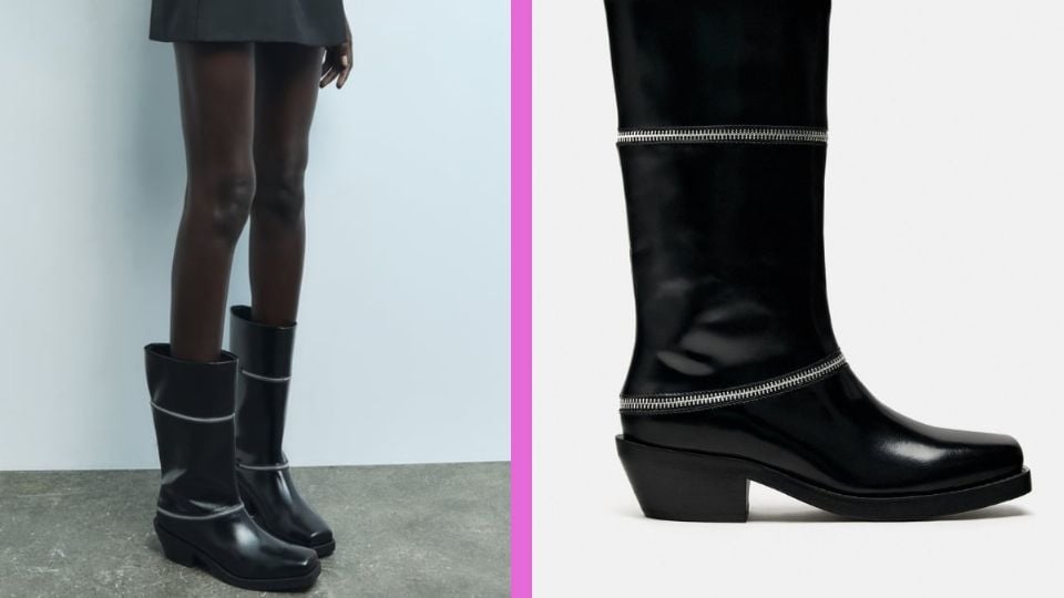 Zara tiene las mejores botas para usar en invierno y complementar tus looks