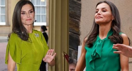 3 formas para combinar una blusa verde según la reina Letizia