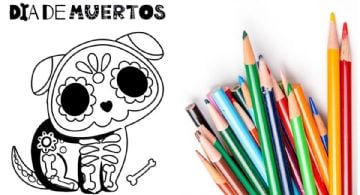 Dibujos de Día de Muertos para imprimir y colorear