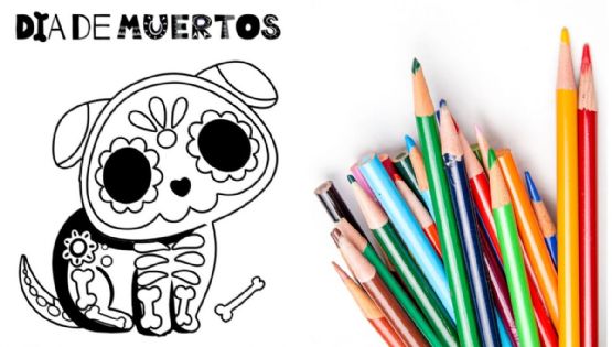 Dibujos de Día de Muertos para imprimir y colorear