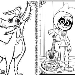 Día de Muertos 2025: dibujos de 'Coco' para imprimir y colorear