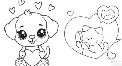 Dibujos de amor: 7 ideas para imprimir y colorear