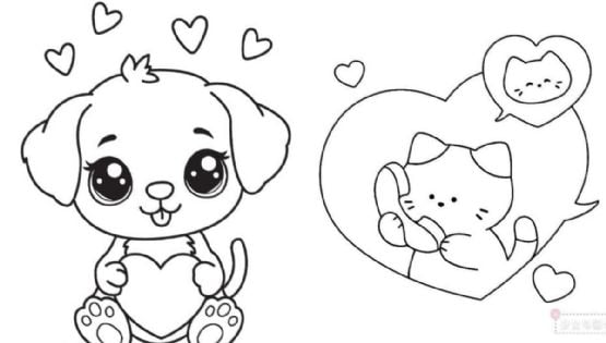 Dibujos de amor: 7 ideas para imprimir y colorear