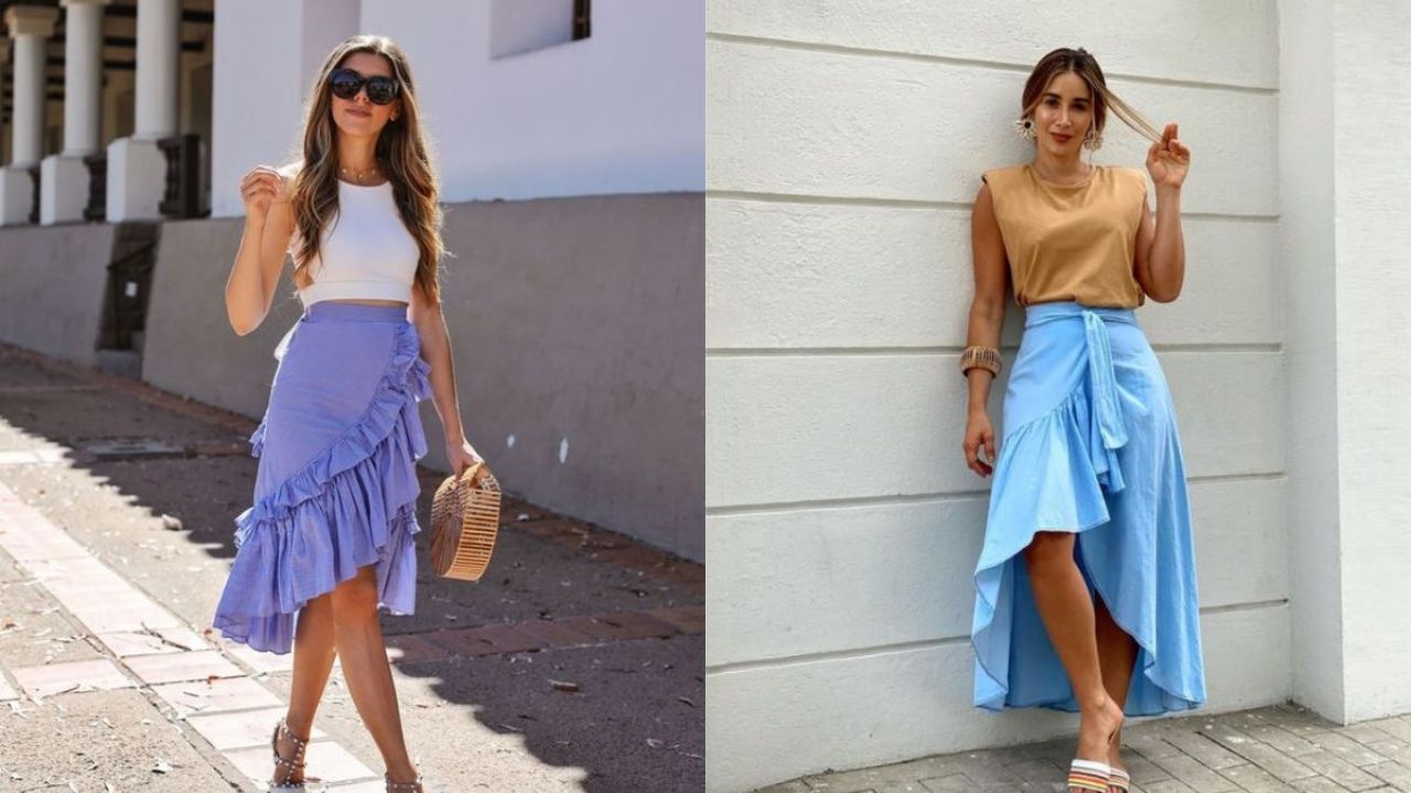 Cómo combinar faldas con olanes? 4 looks perfectos para lucir hermosa en  primavera | Mujer Mexicana