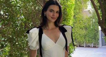 El elegante vestido blanco de Kendall Jenner que te hará lucir angelical